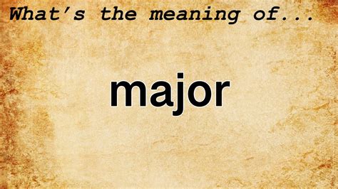 majoring synonym|define major.